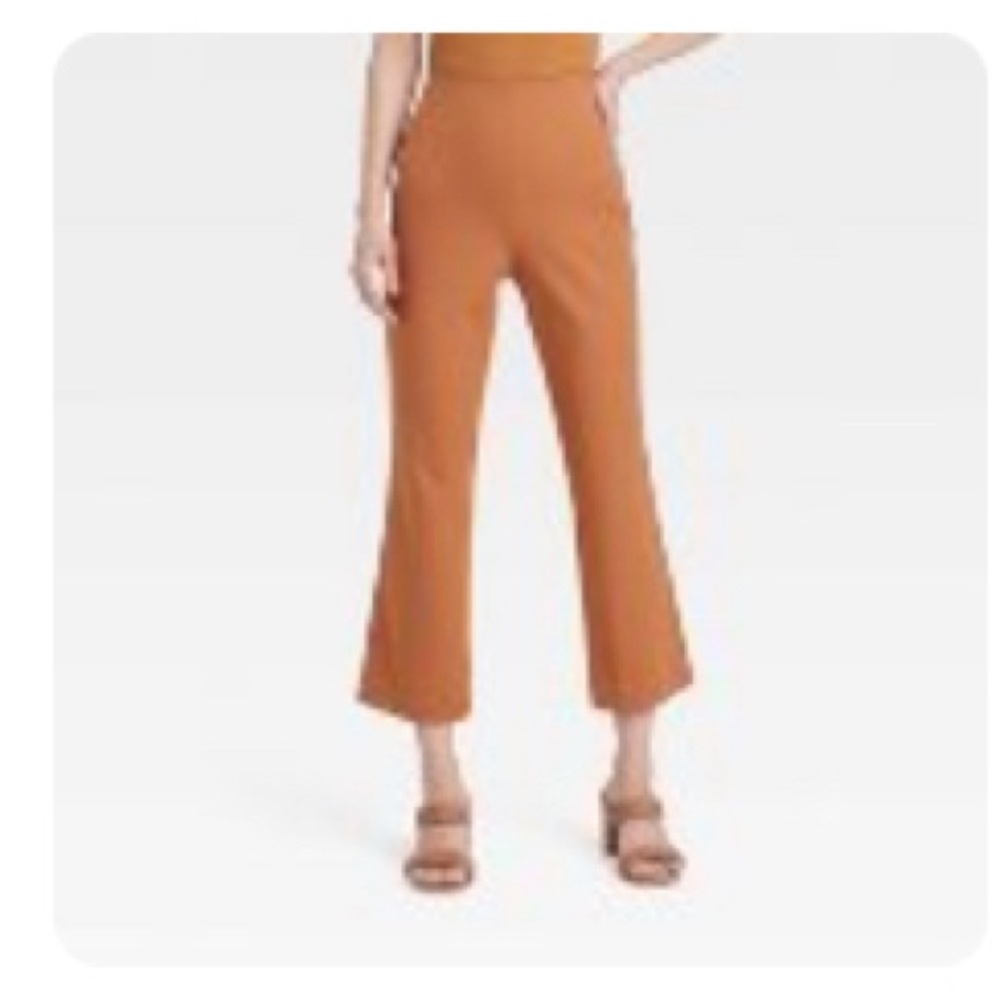 Women's High-Rise Slim Fit Kick Flare Pull-On Pants - A
New Day™ Brown 4